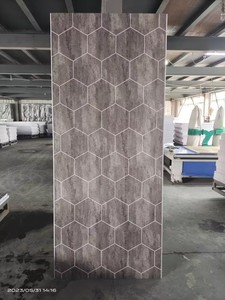 Panel de Pared <span class=keywords><strong>para</strong></span> Ducha de PVC con Acabado Metálico Negro Hexagonal, 1/1.2m, de Alta Calidad, Impermeable y con Protección UV, <span class=keywords><strong>para</strong></span> Decoración de Baños - Product Image 3