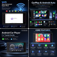 Autoradio 7 pouces pour Toyota Corolla, CarPlay sans fil, Android Auto, 2G 32G, navigation GPS, WiFi, radio FM AM RDS