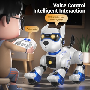 Robot chien télécommandé multifonction à commande vocale SJY-R27, robot chien interactif intelligent avec contrôle des roues - Product Image 5