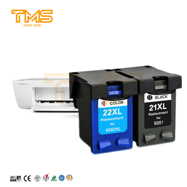 21XL 22XL Remanufactured Color Ink Cartridge for HP21 for HP22 for HP Deskjet D1468 D1520 D1420 D1560 J3508 PSC1410 Printer