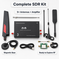 HackRF ONE 1MHz-6GHz Placa de Desarrollo SDR V2.0.0 Radio Definida por Software de Código Abierto Carcasa de Aleación de Aluminio Antena Incluida Pantalla TFT de 3.2 Pulgadas