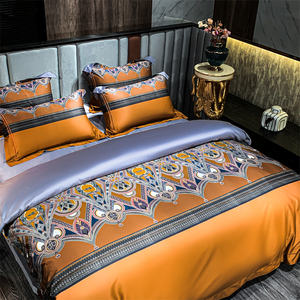 Ensemble de literie quatre pièces en Satin de coton léger 700TC de luxe 2023 en coton à fibres longues <span class=keywords><strong>140</strong></span>, nouveauté 100 - Product Image 1