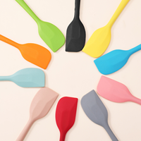 Spatule à pâte en silicone réutilisable avec cœur en acier massif, grattoir mélangeur souple pour cuisine et boulangerie, vente en gros