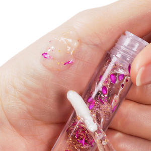 Base de brillo de labios hidratante con etiqueta personalizada, aceite de brillo de labios brillante con flor de cambio de color Vegano para pintalabios de niñas - Product Image 4