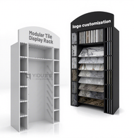 Présentoir de carreaux modulaire au design exclusif Armoire multi-formes créative adaptée à l'affichage de magasin de matériaux en pierre