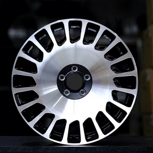 Rines Forjados de 18 y 19 Pulgadas, Diseño Turbofan, Acabado Negro Mecanizado, 5x112 5x114.3, Cóncavos, para VW Golf R, <span class=keywords><strong>Ford</strong></span> Focus <span class=keywords><strong>RS</strong></span>, Audi S3 Rally - Product Image 2