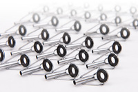 DORISEA 27516 Anneau en céramique 80 pcs/boîte Anneaux guides de canne à pêche noirs 1.5mm-3.5mm Tip Tops Kit de réparation pour outils de pêche