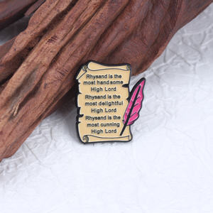 Insignia de aleación única de personalidad literaria "Thorns and Roses Court Inspiration", adecuada para abrigos, suéteres, etc., insignias. - Product Image 3