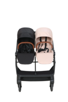 Poussette double pour bébé et tout-petit, taille complète, côté à côté, légère, réversible, compacte, pliage facile, capacité de charge de 15 à 20 kg, 0-3 ans