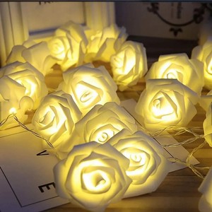 <span class=keywords><strong>Guirnalda</strong></span> de <span class=keywords><strong>luces</strong></span> LED de 3M con forma de flor, ramo de rosas artificiales, <span class=keywords><strong>guirnalda</strong></span> de <span class=keywords><strong>luces</strong></span> románticas, decoración para fiesta de boda y Día de San Valentín - Product Image 1