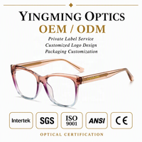 Kacamata Wanita Cat Eye TR90 Anti-Blue Light Bingkai Optik Desain Warna-warni Fashion Terbaru 2024