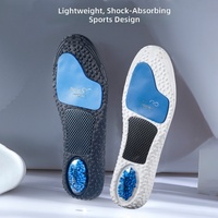 Semelles sportives anti-torsion en plaque de carbone avec amorti Poron, mousse PU respirante et absorbant les chocs pour le basketball et la course à pied
