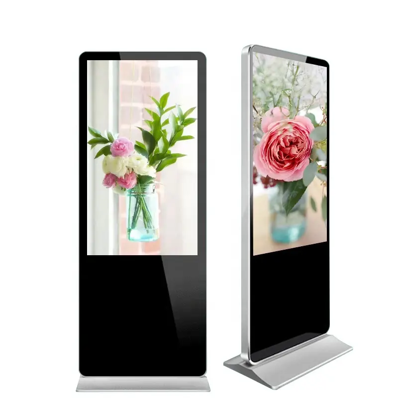 20 years Factory 43 Inch Floor Stand Android/ Windows Digital Signage Player With 500 nits LCD Display