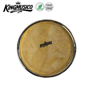 KINGMUSICO PCG-1011F Juego de Congas de Fibra de Vidrio 10"+11" con Soporte, Parches de Piel de Vaca, Kit de Percusión Latina - Product Image 3