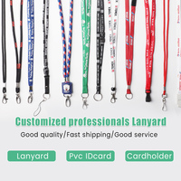 Lanière de cou personnalisable avec logo, impression par transfert thermique, sérigraphie, pour événements d'entreprise, porte-badge promotionnel