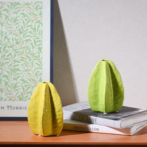 Jarrón <span class=keywords><strong>de</strong></span> Cerámica, Modelo <span class=keywords><strong>de</strong></span> Arreglo Floral <span class=keywords><strong>de</strong></span> Alto Nivel, Accesorios para el Hogar, Adornos con Forma <span class=keywords><strong>de</strong></span> Fruta, <span class=keywords><strong>Carambola</strong></span>, Mesa <span class=keywords><strong>de</strong></span> Comedor Moderna - Product Image 4