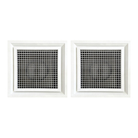 Grille d'aération murale de retour d'air, type nid d'abeille, diffuseur carré en aluminium détachable