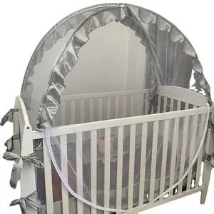 Baby Crib Tent, Baby Safety Net for Cribs to Keep Baby from Climbing Out Mesh Crib Mosquito Net