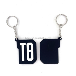 Promotional Business Gift for Custom Logo <strong>Rubber</strong> Keychain Custom 2D 3D Keychains Personalized PVC Keychain <strong>Rectangle</strong> Round Shape - Product Image 3
