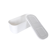 Boîte à glace carrée en PP de qualité alimentaire pour un emballage sûr des aliments et la vente en boulangerie