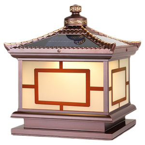 Lampe solaire à pilier Royal Pus, étanche, pour portail extérieur, villa, cour, jardin, luminaire de poteau - Product Image 5