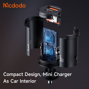 Mcdodo-<span class=keywords><strong>Cargador</strong></span> de coche rápido para iPhone 15 Samsung, <span class=keywords><strong>cargador</strong></span> rápido LED de <span class=keywords><strong>33</strong></span> W PD PPS <span class=keywords><strong>33</strong></span> W 232, puertos duales USB C + A 30W, <span class=keywords><strong>33</strong></span> vatios - Product Image 3