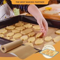 Papier kraft anti-graisse écologique biodégradable résistant à l'huile, papier d'emballage alimentaire simple face enduit de PE pour biscuits et pain