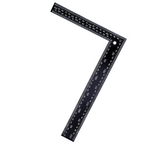 MCZ-06 200*300mm charpentier en métal double règle d'angle latéral règle droite règle carrée en forme de L claire - Product Image 3