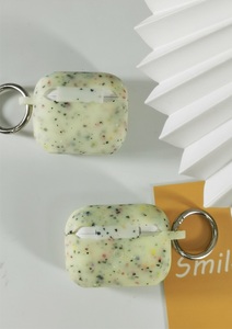 Estuche de Silicona Fluorescente Luminoso para Auriculares <span class=keywords><strong>Apple</strong></span> <span class=keywords><strong>Airpods</strong></span> 1/2 Pro 2 3 4, Estuche con Patrón de Flores que Brilla en la Oscuridad con Llavero - Product Image 5