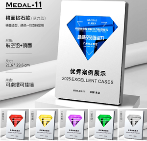 Placa Metálica Creativa <span class=keywords><strong>de</strong></span> Alta Gama con Diseño Personalizado para Reconocimiento <span class=keywords><strong>de</strong></span> Agencias <span class=keywords><strong>de</strong></span> Distribución Premium, <span class=keywords><strong>Regalos</strong></span> Empresariales - Product Image 2