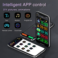 Affichage LED flexible IP65 avec alimentation USB, écran programmable adapté à la publicité intérieure/extérieure