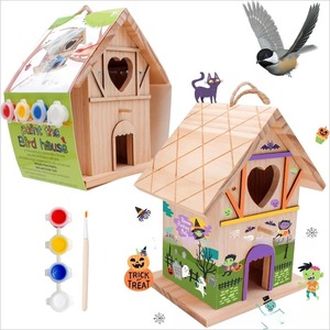 Simple <strong>Wooden</strong> Hanging Ornament, Country-<strong>Style</strong> <strong>Bird</strong> Breeding Box, Garden and Yard Decoration, Outdoor Birdhouse - Product Image 5
