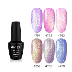 سلسلة أظافر ذهبية LED بالأشعة فوق البنفسجية من IBD جيل Soak-Off تصميم فني 6 ألوان لجميع المواسم أساس 15 - Product Image 4