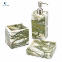 Organisateur de bureau Luca Marble Multi Green Onyx |   Marbre naturel sur mesure pour plateaux et supports avec sélection de pierres ODM OEM
