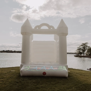 <span class=keywords><strong>Maison</strong></span> gonflable blanche de rebond de mariage | Grand cavalier de fête nuptiale, PVC de qualité commerciale pour la <span class=keywords><strong>location</strong></span> <span class=keywords><strong>d</strong></span>'événement extérieur/intérieur - Product Image 6