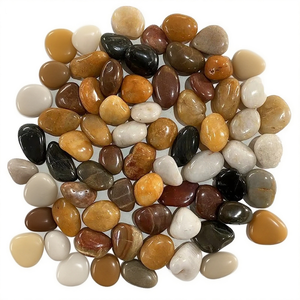 Galets naturels polis à haute brillance BOTON STONE pour aménagement paysager extérieur de villas et de parcs, effet pluie de fleurs, pierres de pavage - Product Image 2