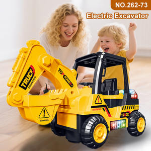 Pelleteuse en plastique <span class=keywords><strong>1</strong></span>:200 personnalisée Chariot élévateur Ingénierie électrique pour enfants Conception Véhicule jouet Effets lumineux Caractéristiques de friction - Product Image 2