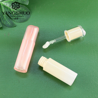 Tube de brillant à lèvres personnalisé mignon de 5 ml avec grand applicateur unique, conteneur vide pour brillant à lèvres, emballage de flacon vide pour maquillage