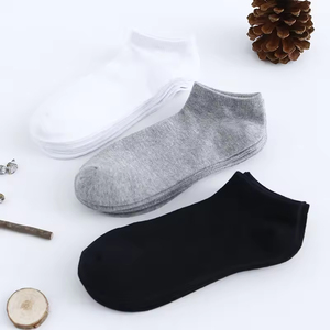 Good Cheap Customized Men's Short Ankle <b>Socks</b> Solid Color Simple Style for Autumn Season High Quality Wholesale - Product Image 5