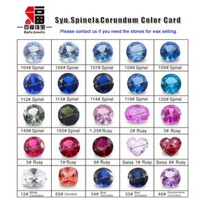 Baifu đồ trang sức tổng hợp Corundum ánh sáng màu hồng 1.25 # Uncut <span class=keywords><strong>Ruby</strong></span> nguyên - Product Image 6