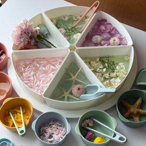 Монтессори, многофункциональная коробка для сенсорных игр, унисекс, детская сенсорная корзина с крышкой, Игрушки для раннего образования - Product Image 5