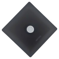 Tête de booster de robinet de douche domestique moderne noir mat en acier inoxydable 304 rond de 6 pouces avec accessoires de robinet de douche à effet pluie