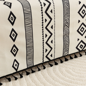Sober Thiết Kế Thanh Lịch Tua Bắc Âu Hình Học Sọc Sofa Bìa Khăn Trang Trí Nội Thất Dệt Phong Cách Đơn Giản - Product Image 4