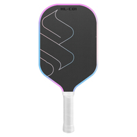 Raquette de pickleball HL-C01, lame en fibre de carbone T700, 225g, forme rectangulaire, finition mate, qualité professionnelle, approuvée par les USA