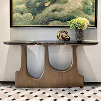 Table d'entrée irrégulière en acier inoxydable de luxe avec un design italien moderne, un choix de haute qualité pour les meubles de salon