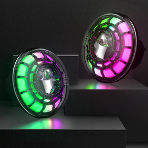 Nuevos Faros LED RGB Redondos LOYO de 7 Pulgadas, 90 W, 12 V, Luz de Circulación Diurna DRL, Luz Alta/Baja para Motocicleta, 9000 Lúmenes - Product Image 6