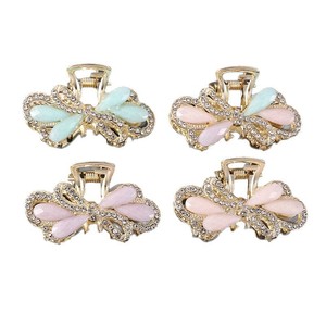 Fashion Rhinestone Hair <b>Clip</b> 10 Cm Zinc Alloy Gripper For Women Daily Use - Product Image 5