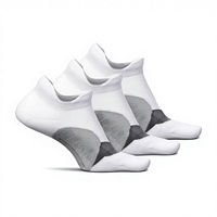Feetures Elite Ultra Light No Show Tab Solid Running Socks Men Women Athletic Compression Moisture Wicking Knitted ODM Medium