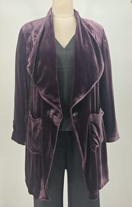 ALBB015 Veste en velours de soie pour femmes - Product Image 3