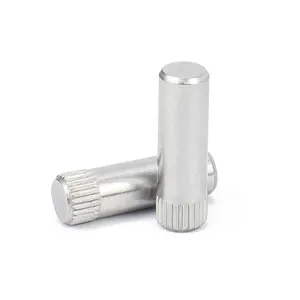 Oem High Precision Custom Auto Lathe 304/316 Stainless Steel Cnc Turnling Parts Short Parallel Knurled Pin